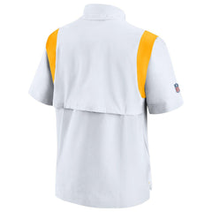Nike Pittsburgh Steelers Sideline Coaches Chevron Lockup Pullover Top White