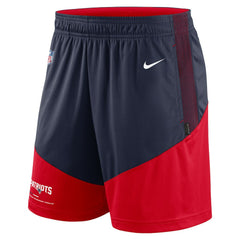 Nike New England Patriots Sideline Primary Lockup Performance Shorts Navy/Red