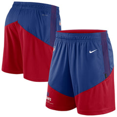 Nike New York Giants Sideline Primary Lockup Performance Shorts Royal/Red
