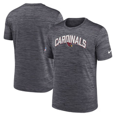 Nike Arizona Cardinals Sideline Velocity Athletic Stack Performance T-Shirt Black