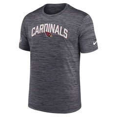 Nike Arizona Cardinals Sideline Velocity Athletic Stack Performance T-Shirt Black