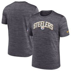 Nike Pittsburgh Steelers Sideline Velocity Athletic Stack Performance T-Shirt Black