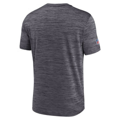 Nike New Orleans Saints Sideline Velocity Athletic Stack Performance T-Shirt Black