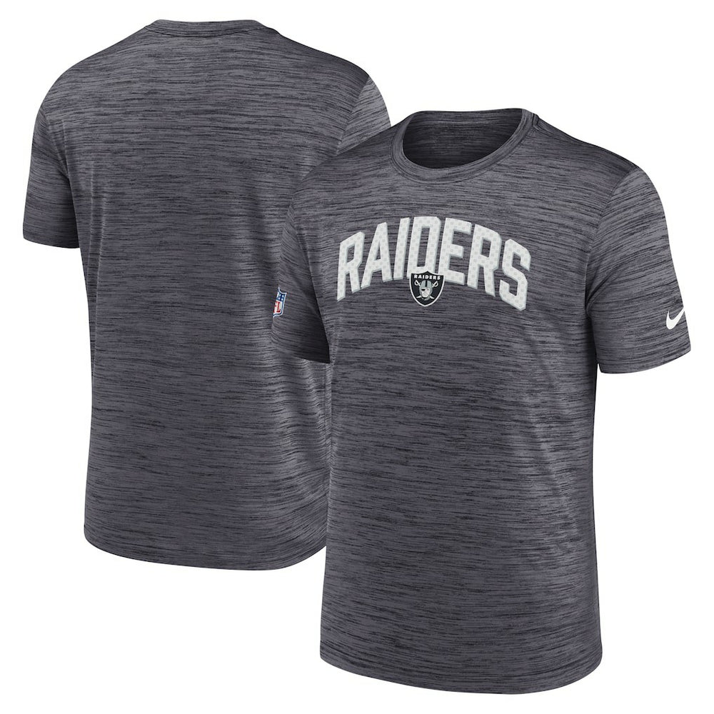 Nike Las Vegas Raiders Sideline Velocity Athletic Stack Performance T-Shirt Black