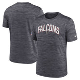 Nike Atlanta Falcons Sideline Velocity Athletic Stack Performance T-Shirt Black