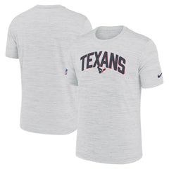 Nike Houston Texans Sideline Velocity Athletic Stack Performance T-Shirt White
