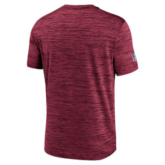 Nike Washington Commanders Sideline Velocity Athletic Stack Performance T-Shirt Burgundy