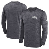 Nike Las Vegas Raiders Sideline Velocity Athletic Stack Performance Long Sleeve T-Shirt Charcoal