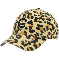 Chicago Cubs '47 Women's Bagheera Cheetah Clean up Adjustable Hat - Tan - 47 brand Lifestyle