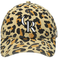 Colorado Rockies '47 Women's Bagheera Cheetah Clean up Adjustable Hat - Tan - 47 brand Discount