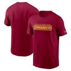 Nike Washington Commanders Wordmark T-Shirt Burgundy