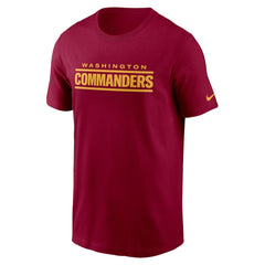 Nike Washington Commanders Wordmark T-Shirt Burgundy