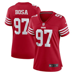 Nike Nick Bosa San Francisco 49ers Women's Team Game Player Jersey Scarlet