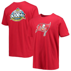 Tampa Bay Buccaneers New Era Patch Up Collection Super Bowl XXXVII T-Shirt Red