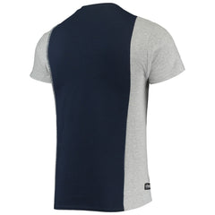 New England Patriots Refried Apparel Sustainable Split T-Shirt Navy/Heathered Gray