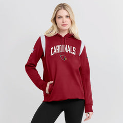 Nike Arizona Cardinals Women's Sideline Stack Performance Pullover Hoodie Cardinal