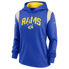 Nike Los Angeles Rams Women's Sideline Stack Performance Pullover Hoodie Royal