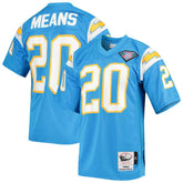 Mitchell & Ness Natrone Means Los Angeles Chargers 1994 Authentic Throwback Retired Player Jersey Powder Blue