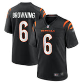 Nike Jake Browning Cincinnati Bengals Game Jersey Black