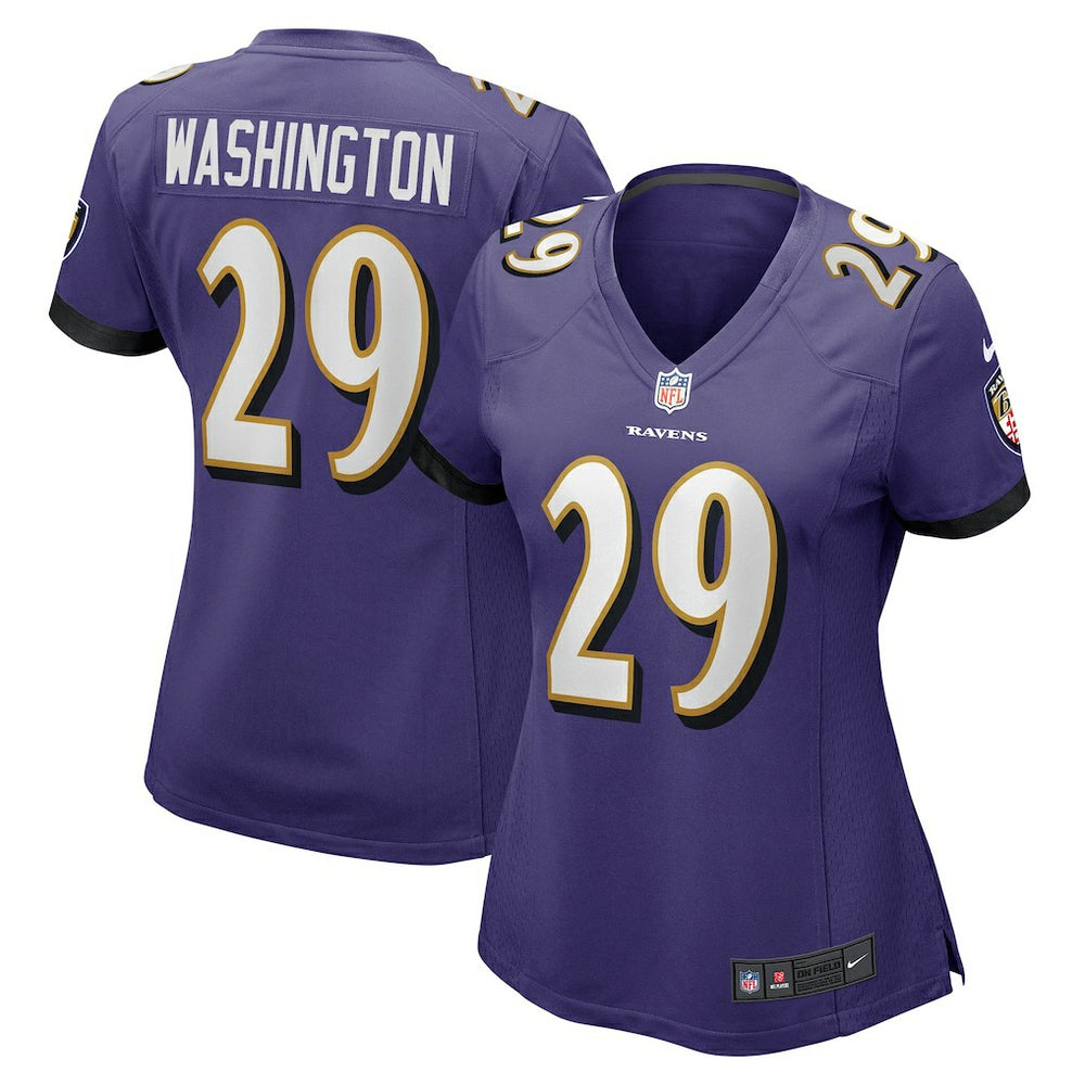 Nike Ar'Darius Washington Baltimore Ravens Women's Player Game Jersey Purple