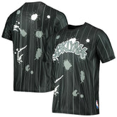 Brooklyn Nets FISLL Striped Splatter T-Shirt Black
