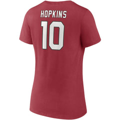 Fanatics DeAndre Hopkins Arizona Cardinals Women's Player Icon Name & Number V-Neck T-Shirt Cardinal