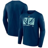 Seattle Kraken Fanatics Authentic Pro Core Collection Secondary Long Sleeve T-Shirt - Deep Sea Blue - NHL 4498564