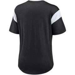Nike Las Vegas Raiders Women's Primary Logo Fashion Top Heather Black