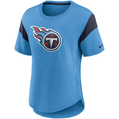 Nike Tennessee Titans Women's Primary Logo Fashion Top Light Blue