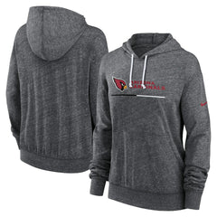 Nike Arizona Cardinals Women's Team Spirit Gym Vintage Lightweight Hoodie Top Heather Charcoal