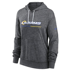 Nike Los Angeles Rams Women's Team Spirit Gym Vintage Lightweight Hoodie Top Heather Charcoal