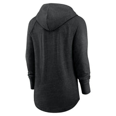 Nike Las Vegas Raiders Women's Minimal Statement Lightweight Raglan Funnel Neck Pullover Hoodie Black
