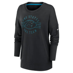 Nike Carolina Panthers Women's Rewind Playback Icon Performance Pullover Sweatshirt Black