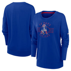 Nike New England Patriots Women's Rewind Playback Icon Performance Pullover Sweatshirt Royal