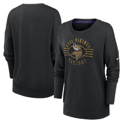 Nike Minnesota Vikings Women's Rewind Playback Icon Performance Pullover Sweatshirt Black