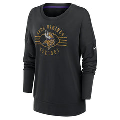 Nike Minnesota Vikings Women's Rewind Playback Icon Performance Pullover Sweatshirt Black