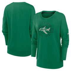 Nike New York Jets Women's Rewind Playback Icon Performance Pullover Sweatshirt Green