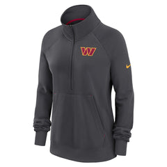Nike Washington Commanders Women's Premium Raglan Performance Half-Zip Sweatshirt Charcoal