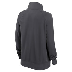 Nike Carolina Panthers Women's Premium Raglan Performance Half-Zip Sweatshirt Charcoal