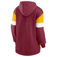 Fanatics Washington Commanders Women's Lock It Down Pullover Hoodie Burgundy/Gold