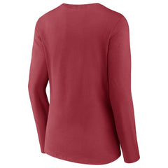 Fanatics Arizona Cardinals Women's Drive Forward V-Neck Long Sleeve T-Shirt Cardinal