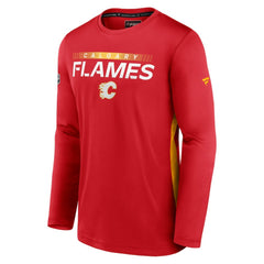 Calgary Flames Fanatics Authentic Pro Rink Performance Long Sleeve T-Shirt - Red - NHL 4501229