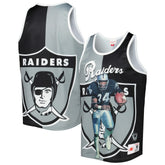Mitchell & Ness Bo Jackson Las Vegas Raiders Retired Player Graphic Tank Top Black/Silver