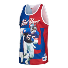 Mitchell & Ness Lawrence Taylor New York Giants Retired Player Graphic Tank Top Royal/Red
