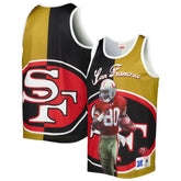 Mitchell & Ness Jerry Rice San Francisco 49ers Retired Player Graphic Tank Top Black/Gold