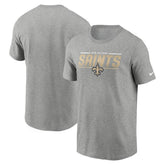 Nike New Orleans Saints Muscle T-Shirt Heathered Gray