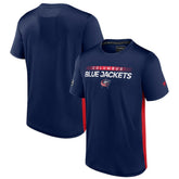 Columbus Blue Jackets Fanatics Authentic Pro Rink Tech T-Shirt - Navy/Red - NHL 4503822