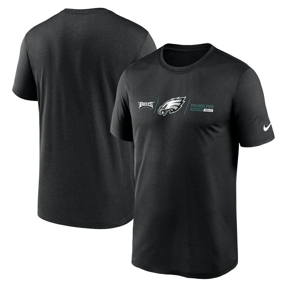 Nike Philadelphia Eagles Horizontal Lockup Legend T-Shirt Black