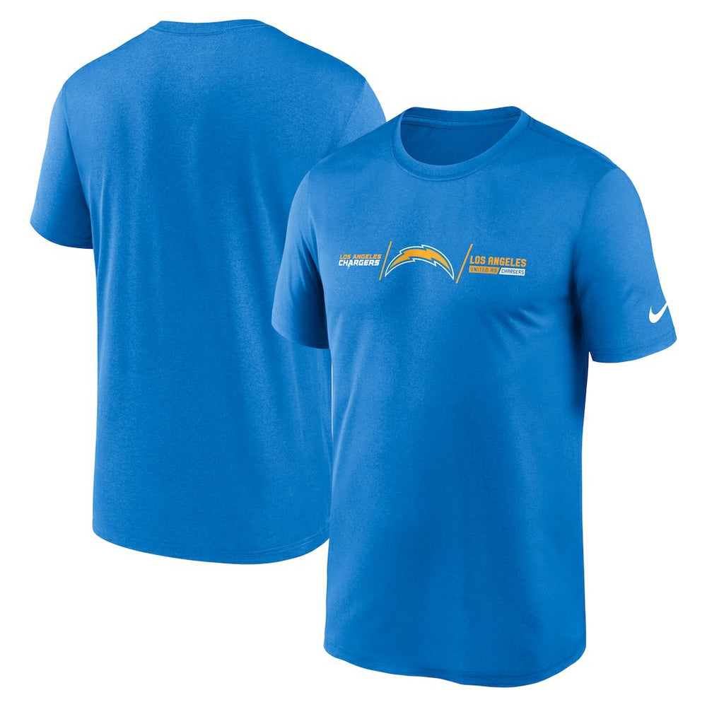 Nike Los Angeles Chargers Horizontal Lockup Legend T-Shirt Powder Blue
