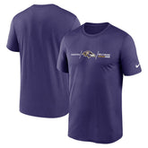 Nike Baltimore Ravens Horizontal Lockup Legend T-Shirt Purple